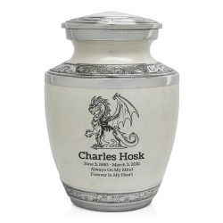 Dragon Sharing Urn - Radiant White