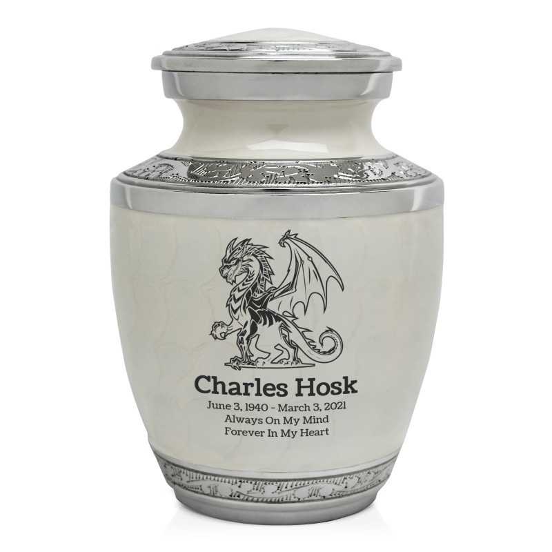 Dragon Sharing Urn - Radiant White