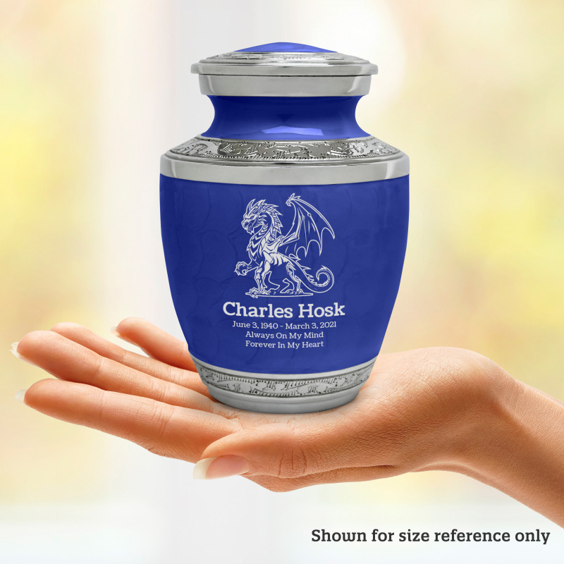 Dragon Sharing Urn - Royal Blue