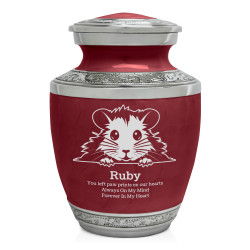 Hamster Sharing Urn - Rose Red