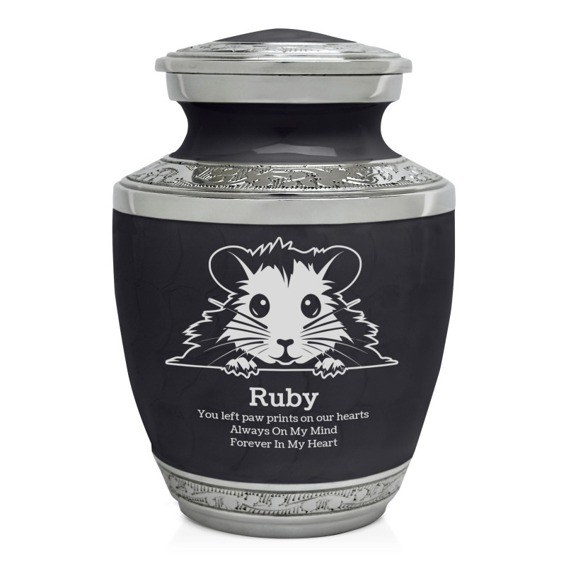 Hamster Sharing Urn - Ebony Black