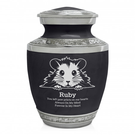 Hamster Sharing Urn - Ebony Black