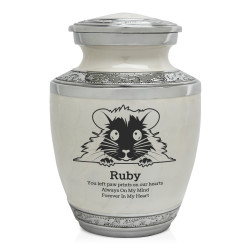 Hamster Sharing Urn - Radiant White