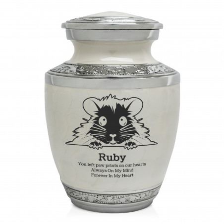 Hamster Sharing Urn - Radiant White