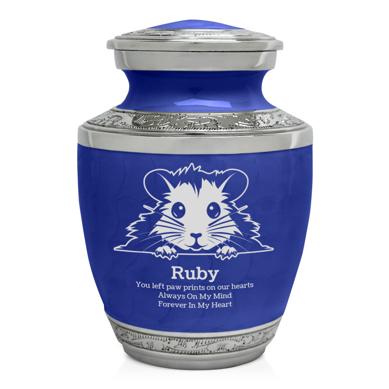 Hamster Sharing Urn - Royal Blue