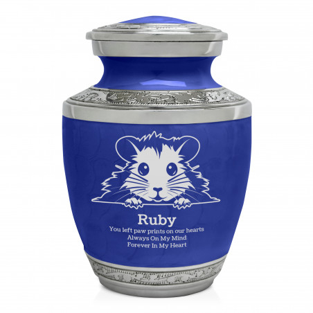 Hamster Sharing Urn - Royal Blue