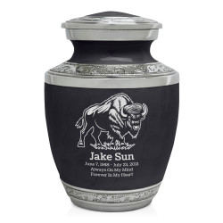 Buffalo Sharing Urn - Ebony Black