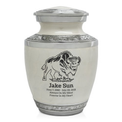 Buffalo Sharing Urn - Radiant White