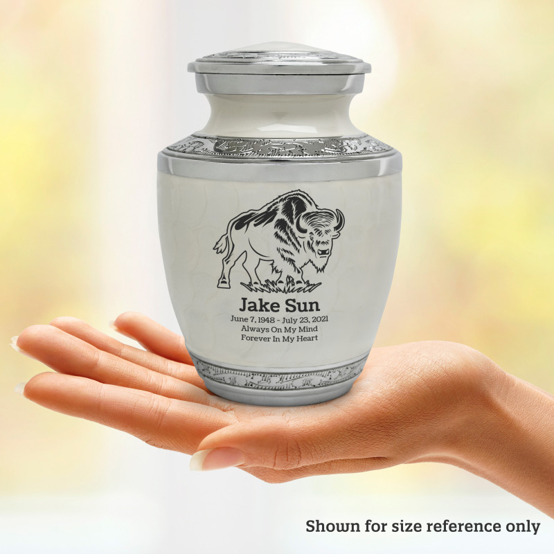Buffalo Sharing Urn - Radiant White