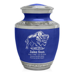 Buffalo Sharing Urn - Royal Blue