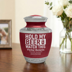 Hold My Beer Watch This Sharing Urn - Rose Red