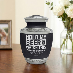 Hold My Beer Watch This Sharing Urn - Ebony Black