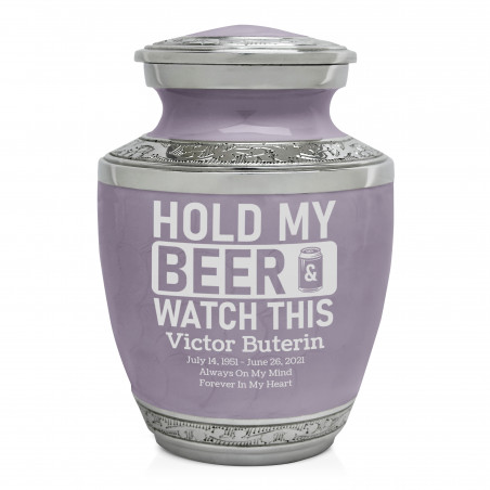 Hold My Beer Watch This Sharing Urn - Regal Purple