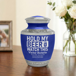 Hold My Beer Watch This Sharing Urn - Royal Blue