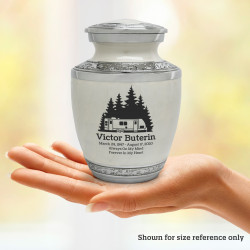 Fifth Wheel Camper Sharing Urn - Radiant White