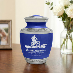 Mountain Bike Sharing Urn - Royal Blue