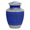 Small Paw Print Pet Cremation Urn - Royal Blue