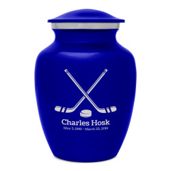 Hockey Sticks Sharing Urn - Midnight Blue