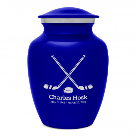 Hockey Sticks Sharing Urn - Midnight Blue