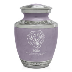 Small Dachsunds Pet Cremation Urn - Regal Purple