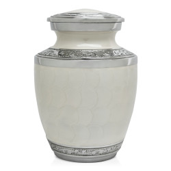 Small Shih Tzu Pet Cremation Urn - Radiant White