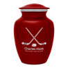 Hockey Sticks Sharing Urn - Ruby Red