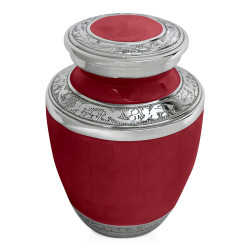 Small Shorthaired Dachshund Pet Cremation Urn - Rose Red