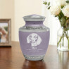 Small Shorthaired Daschund Pet Cremation Urn - Regal Purple