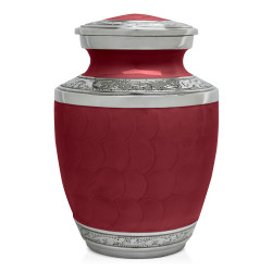 Small Cockapoo Pet Cremation Urn - Rose Red