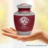 Small Cockapoo Pet Cremation Urn - Rose Red