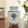 Small Cockapoo Pet Cremation Urn - Radiant White