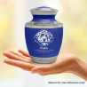 Small Cockapoo Pet Cremation Urn - Royal Blue