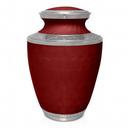 Celtic Cross Cremation Urn - Rose Red