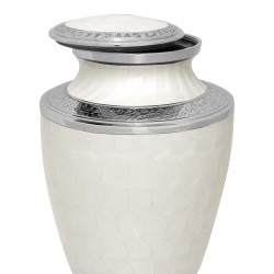 Celtic Cross Cremation Urn - Radiant White