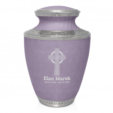 Celtic Cross Cremation Urn - Regal Purple
