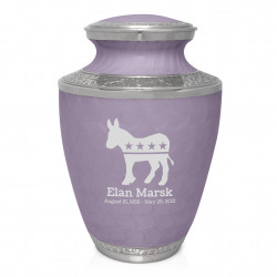 Democratic Donkey Cremation Urn - Regal Purple