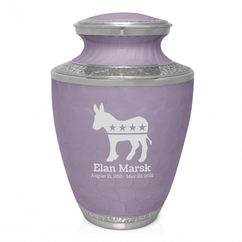 Democratic Donkey Cremation Urn - Regal Purple