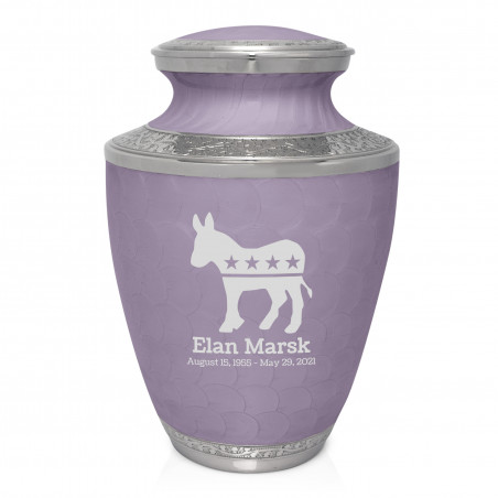 Democratic Donkey Cremation Urn - Regal Purple
