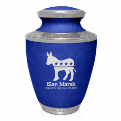 Democratic Donkey Cremation Urn - Royal Blue