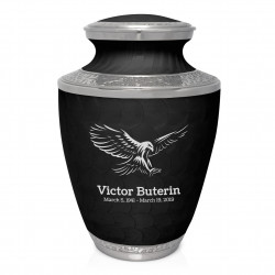 Eagle Cremation Urn - Ebony Black