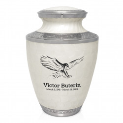 Eagle Cremation Urn - Radiant White