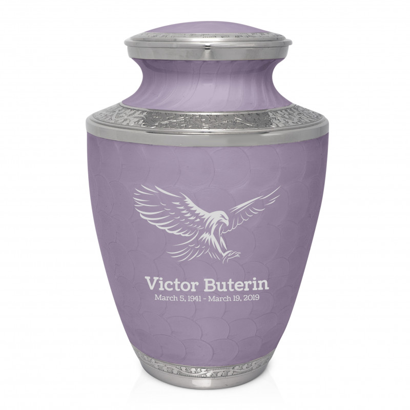 Eagle Cremation Urn - Regal Purple