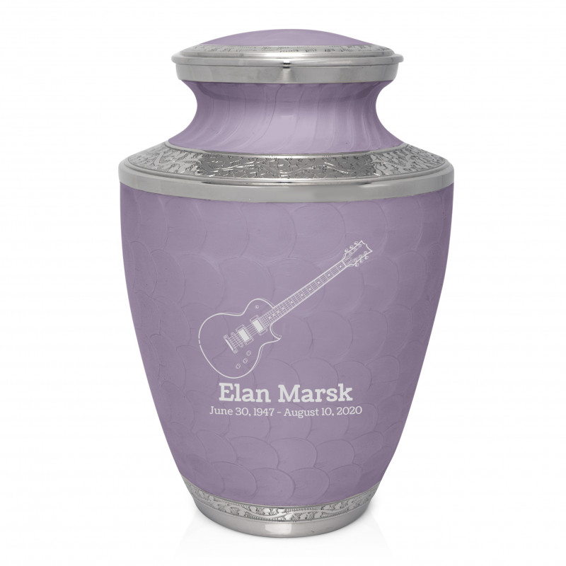 Electric Guitar Cremation Urn - Regal Purple
