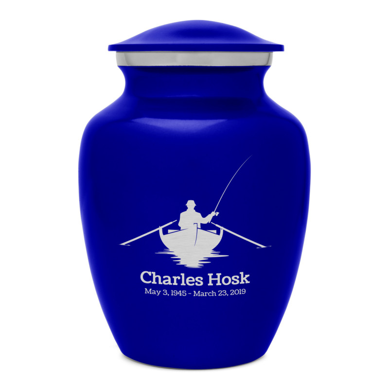 Fisherman Boat Sharing Urn - Midnight Blue