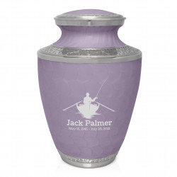 Fishing Boat Cremation Urn - Regal Purple