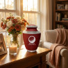 Golf Ball Cremation Urn - Rose Red