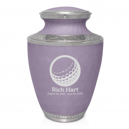 Golf Ball Cremation Urn - Regal Purple