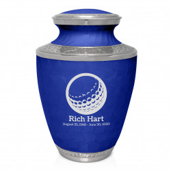 Golf Ball Cremation Urn - Royal Blue