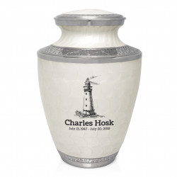 Lighthouse Cremation Urn - Radiant White