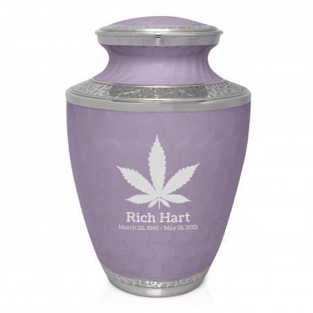 Marijuana Cremation Urn - Regal Purple